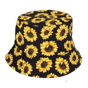 New Sunflowers Bucket Hat Adult Summer Shade Outdoor One Size Sunflower Womens